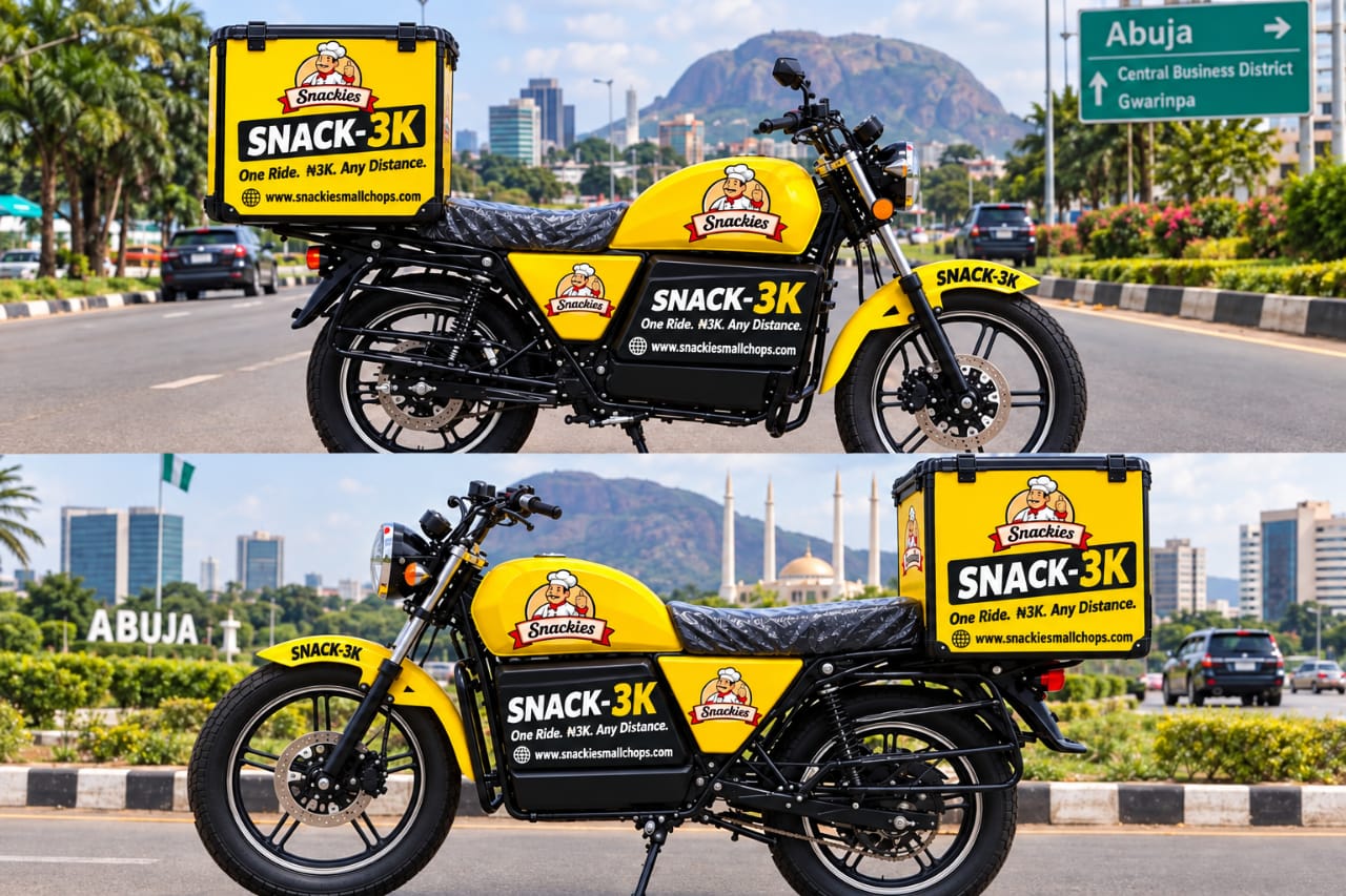 SNACK-3K delivery bikes in Abuja