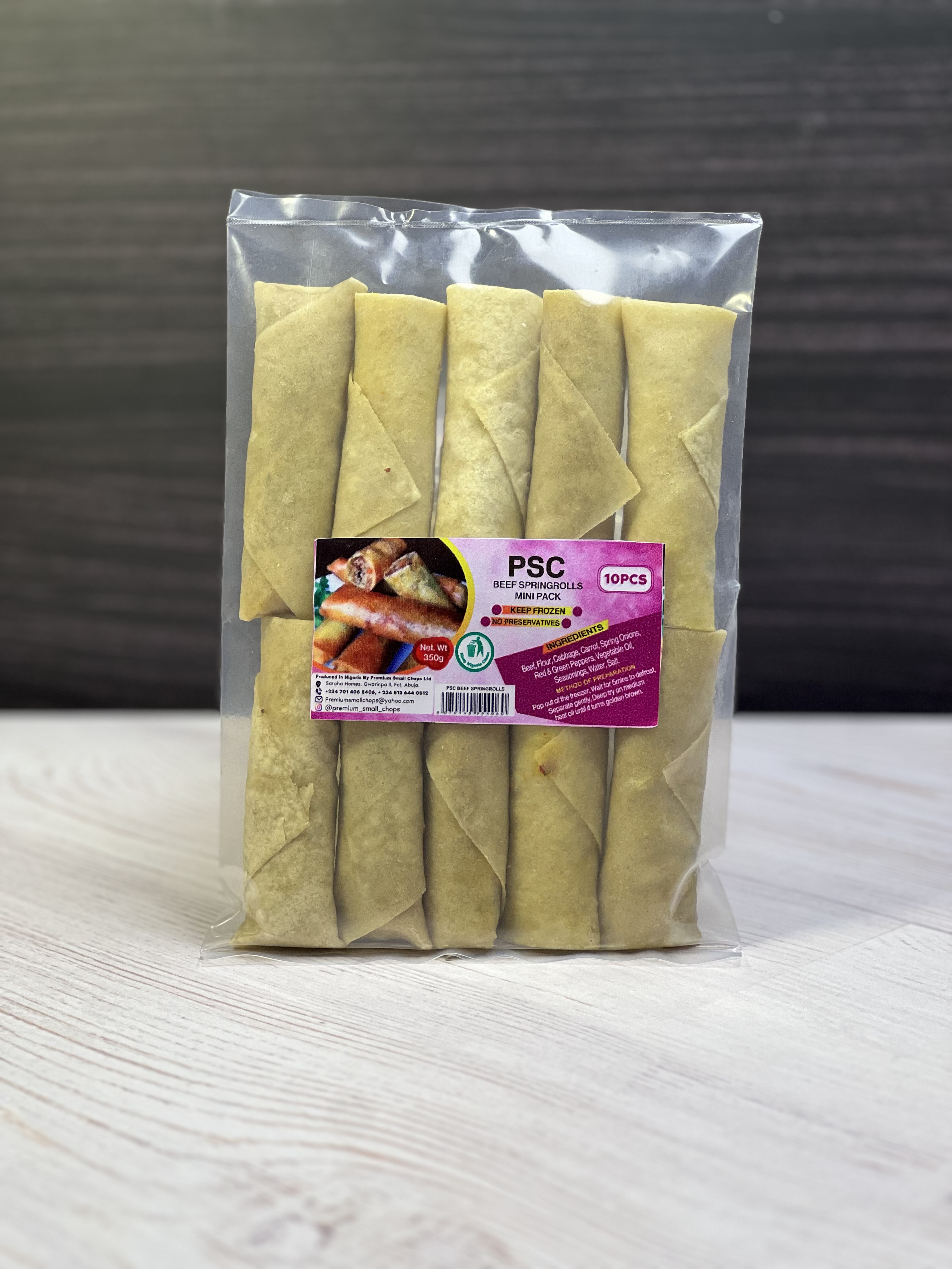 PSC Beef Springrolls 