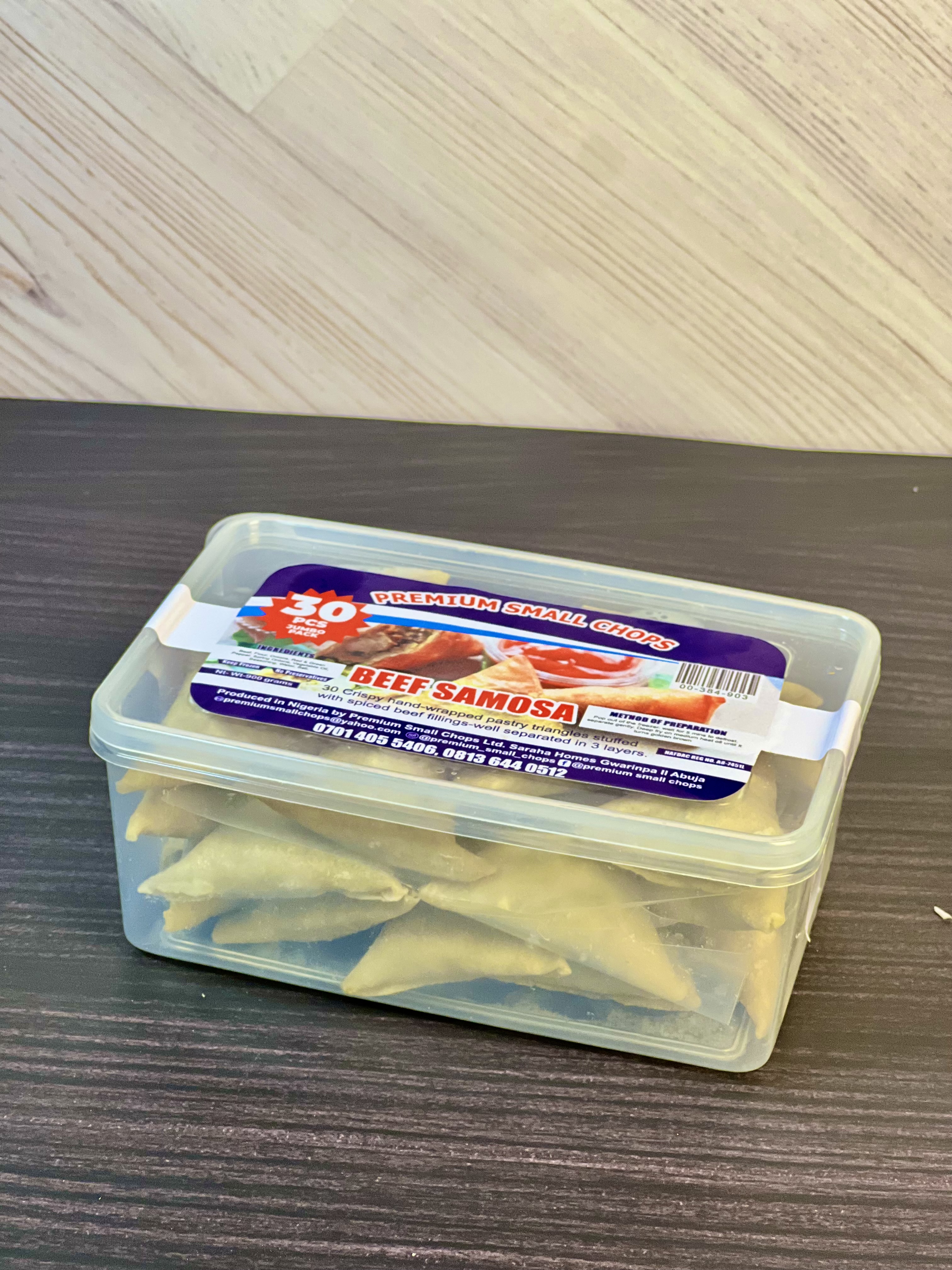 PSC jumbo pack beef samosas